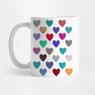 More Little Patterned Hearts Mug